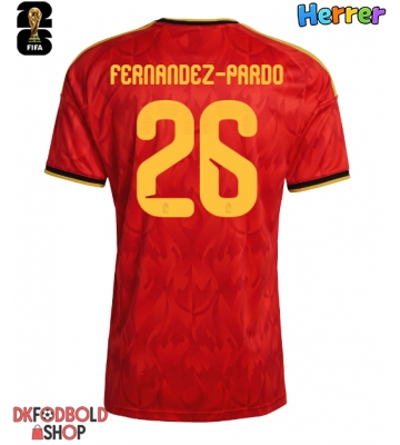 Belgien Matias Fernandez-Pardo #26 Hjemmebanetrøje VM 2026 Kort ærmer